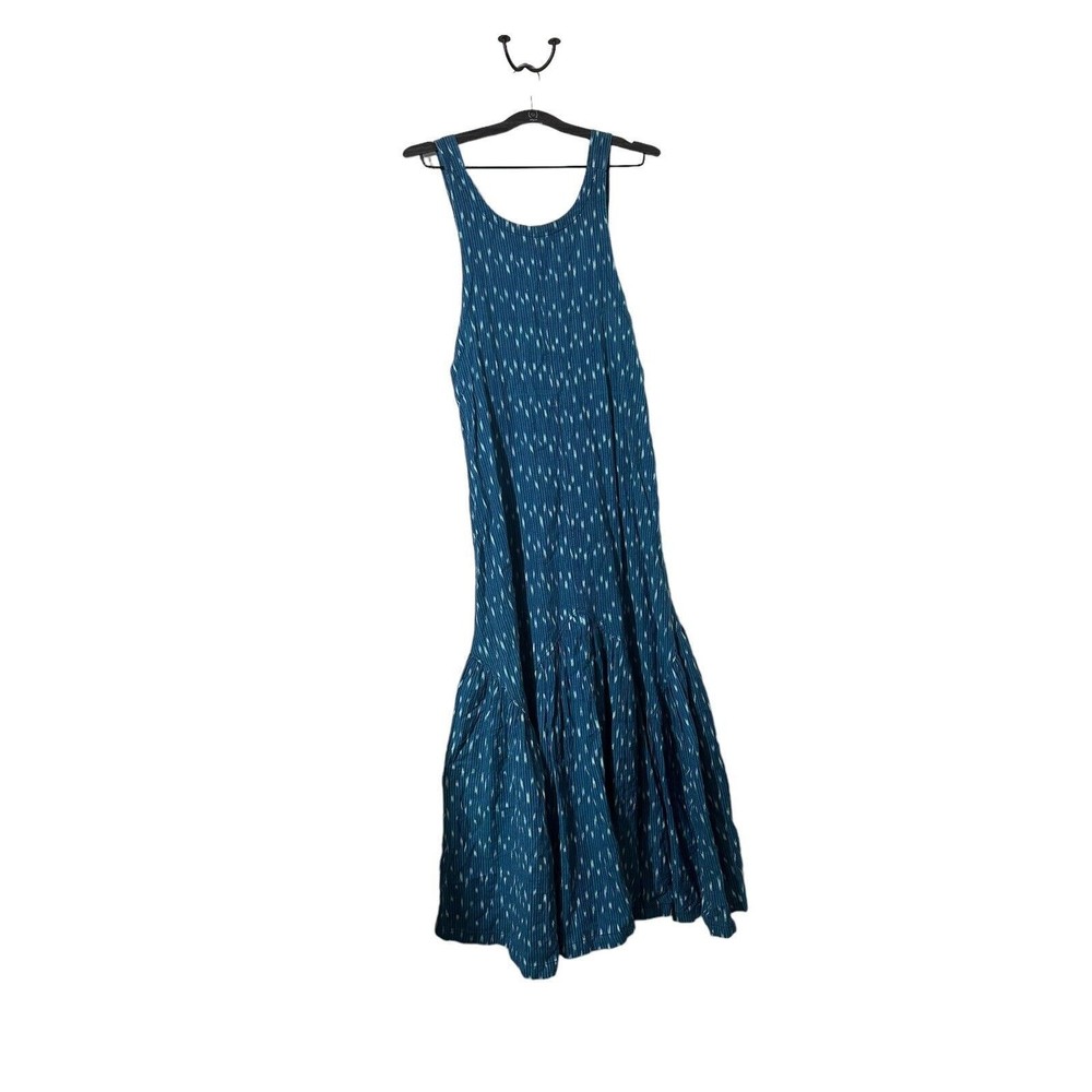 Free people one love prairie maxi dress blue Medium